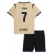 Maillot de foot Barcelona Ferran Torres #7 Extérieur vêtements enfant 2025-26 Manches Courtes (+ pantalon court)